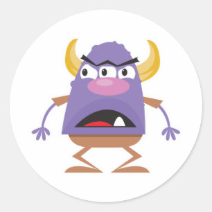 Adesivo monstro bobo de três olhos