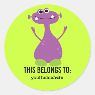 Adesivo Monstro bobo Giro PERTENCENTE A Vinhetas