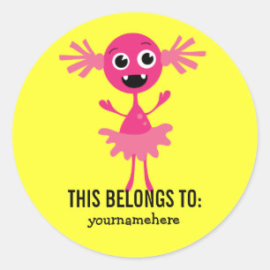 Adesivo Monstro bobo Giro PERTENCENTE A Vinhetas