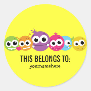 Adesivo Monstro bobo Giro PERTENCENTE A Vinhetas