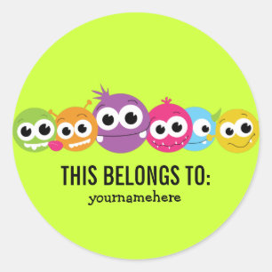 Adesivo Monstro bobo Giro PERTENCENTE A Vinhetas