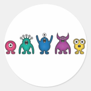 Adesivo Monstro da alienígena do arco-íris