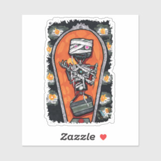 Adesivo Monstro da múmia Robot