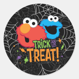 Adesivo Monstro das Bolachas e Elmo - Doces ou Travessuras