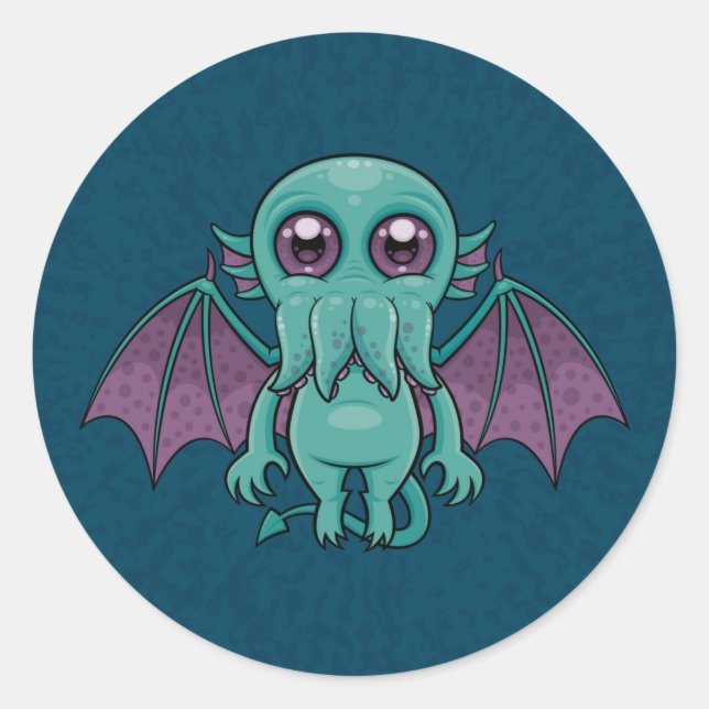 Adesivo Monstro de Cthulhu, Bebê Cento (Frente)