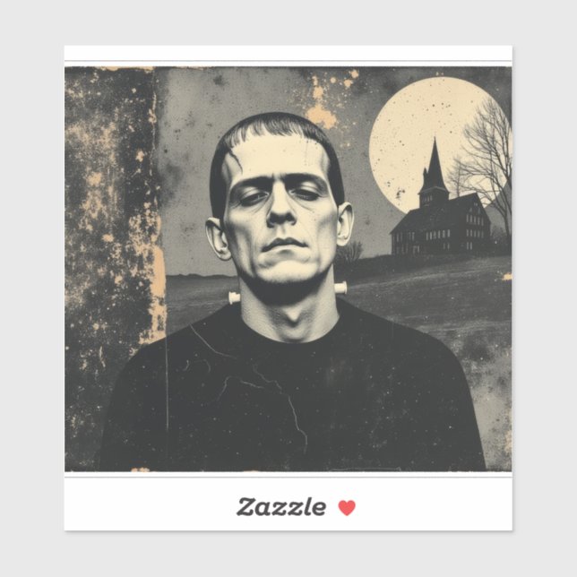 Adesivo Monstro de Frankenstein Halloween (Folha)