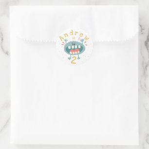 Adesivo Monstro de Teal Cute Personalizável