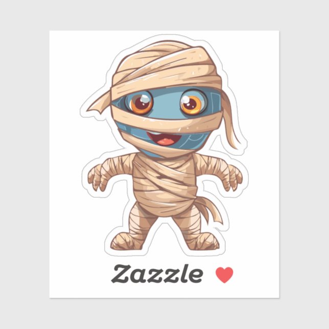 Adesivo Monstro do Halloween do bobo (Folha)