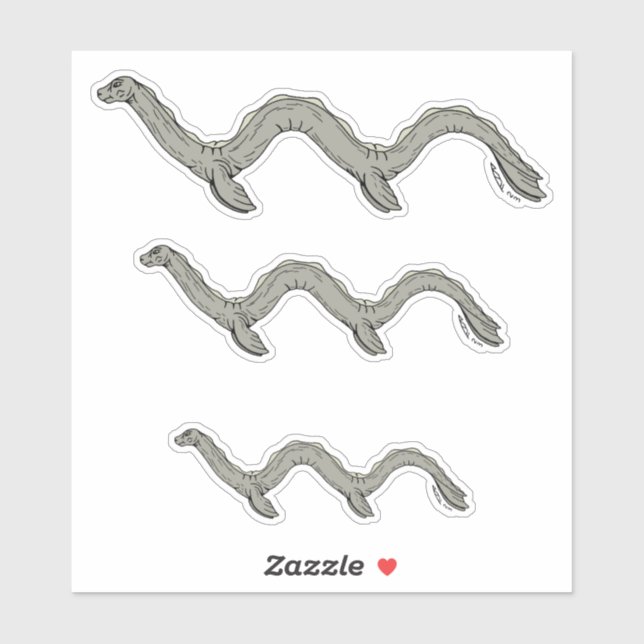 Adesivo Monstro do lago canadense (Folha)