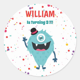 Adesivo Monstro Pequeno Monstros