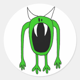 Adesivo Monstro Verde