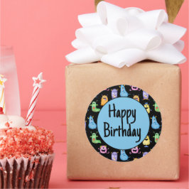 Adesivo Monstros Cons Coloridos