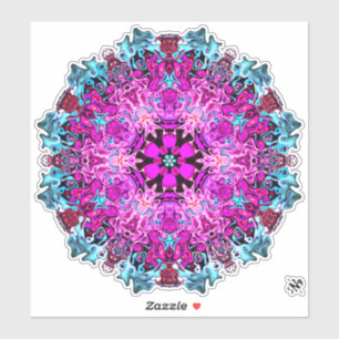 Adesivo Monstros e uma flor (padrão abstrato) v1.1