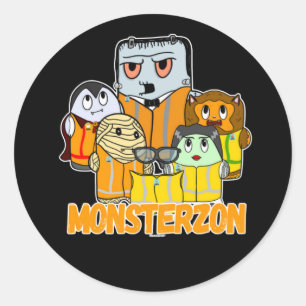 Adesivo Monstros Swagazon Mummy Frankenstein Dracula Monst