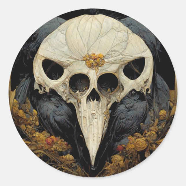 Adesivo Monstrous Raven Horror Gótico Gótico (Frente)