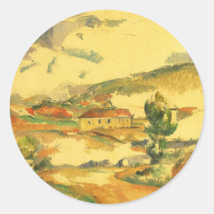 Adesivo Mont Sainte Victoire por Paul Cezanne, arte do
