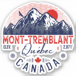 Adesivo Mont Tremblant Canada Québec - Montanha