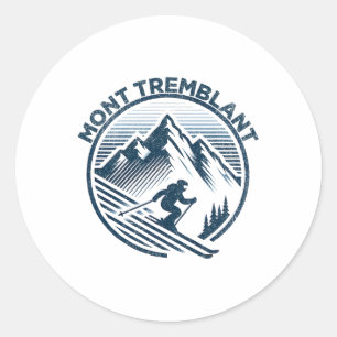 Adesivo Mont Tremblant Canda Ski Resort Winter Skib