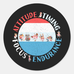 Adesivo Montagem do jogador de beisebol - Azul branco verm