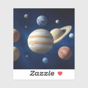 Adesivo Montagem do sistema solar