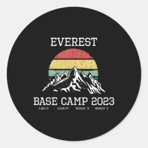 Adesivo Montagem Everest 2023 South Hike Ne do Campo de Ba