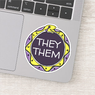 Adesivo Montagens personalizadas LGBTQIA+ Cobra Ouroboros