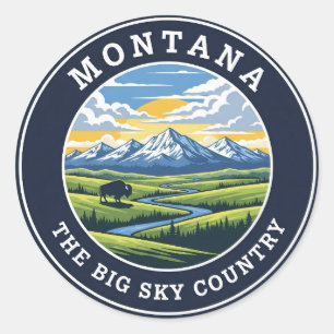 Adesivo Montana Big Sky Country