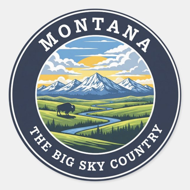 Adesivo Montana Big Sky Country (Frente)