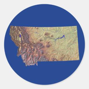 Adesivo Montana Map Sticker