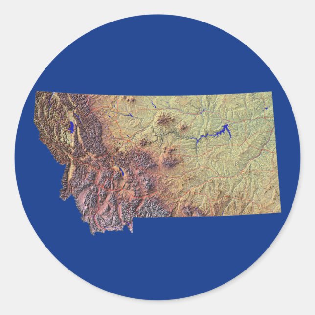 Adesivo Montana Map Sticker (Frente)