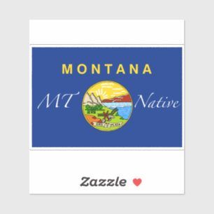 Adesivo Montana Native Flag