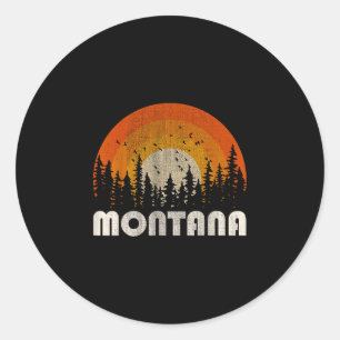 Adesivo Montana - natureza engraçada vintage caminhada 60s