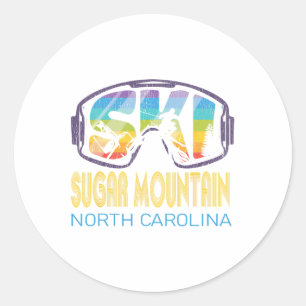 Adesivo Montanha de Esqui Sugar Carolina do Norte Férias d