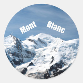 Adesivo Montanha do Monte Branco - Magnífico!