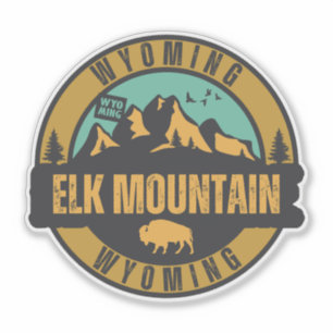Adesivo Montanha Elk, Wyoming
