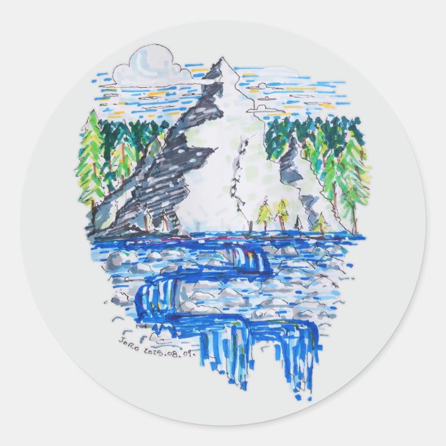 Adesivo Montanha fresca (Frente)