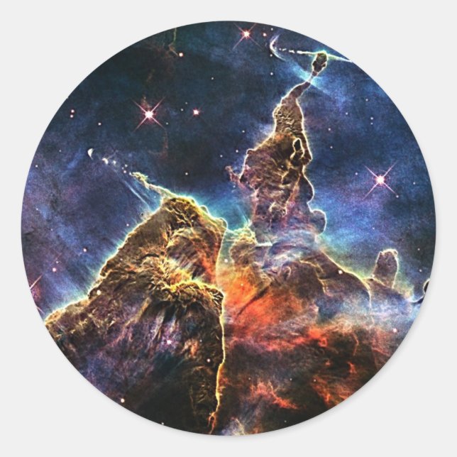 Adesivo Montanha Mística no Espaço NASA (Frente)