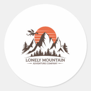 Adesivo Montanha Solitária - Empresa de Aventura - Viagem