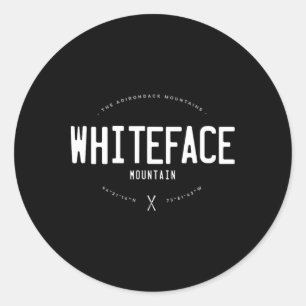 Adesivo Montanha Whiteface Nova York Gráfico Envelhecido V