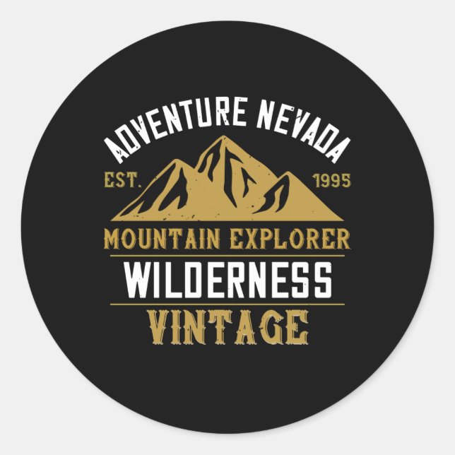 Adesivo Montanhas - Adventure Nevada Mountain (Frente)