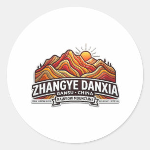 ADESIVO MONTANHAS ARCO-ÍRIS ZHANGYE DANXIA