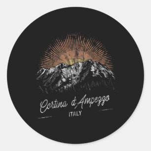Adesivo Montanhas Cortina D'ampezzo Itália Caminhada Ao Ar
