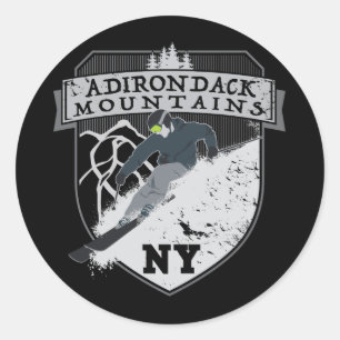Adesivo Montanhas de Adirondack do esqui, NY