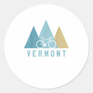 Adesivo Montanhas de ciclismo de bicicleta de Vermont Bike