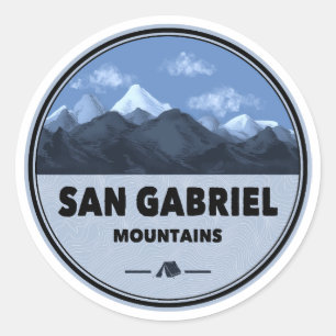 Adesivo Montanhas de San Gabriel Califórnia Acampamento