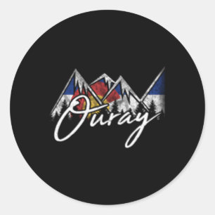 Adesivo Montanhas de Sinalizador Ouray Colorado