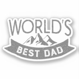 Adesivo Montanhas do Melhor Pai do Mundo