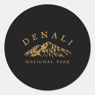 Adesivo Montanhas do Parque Nacional Denali Retro Vintage