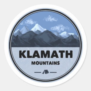 Adesivo Montanhas Klamath Califórnia Oregon Acampamento