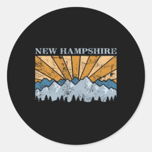 Adesivo Montanhas Nascer do Sol Nova Hampshire Caminhada A